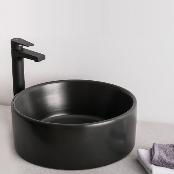 Νιπτήρας Style black matt Φ40.5 cm 